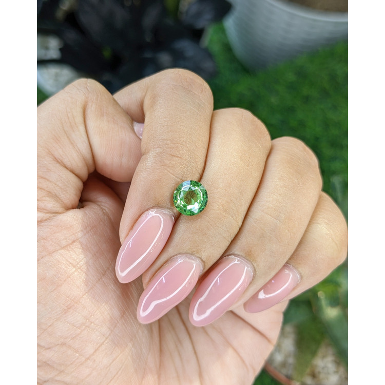1.61 Ct. Tsavorite Garnet from Tanzania