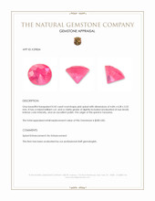 0.42 Ct. Pink Spinel from Tanzania Appraisal