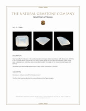 2.96 Ct. White Moonstone from Ceylon (Sri Lanka) Appraisal