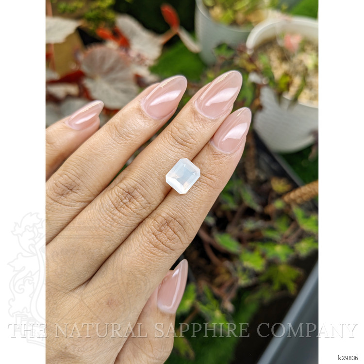 2.96 Ct. White Moonstone from Ceylon (Sri Lanka)