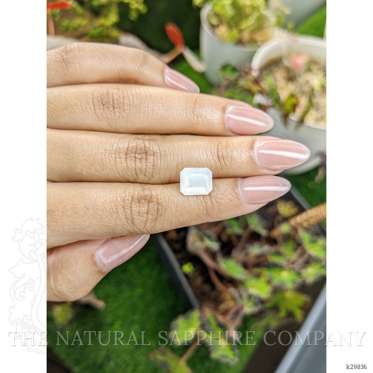 2.96 Ct. White Moonstone from Ceylon (Sri Lanka)