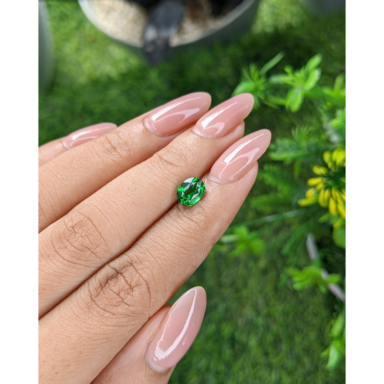 1.52 Ct. Tsavorite Garnet from Tanzania