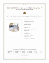 16.35 Ct. Multi Color Cabochon Agate from Madagascar Scan Report