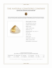 10.42 Ct. Yellow Cabochon Rutilated Quartz from Ceylon (Sri Lanka) Scan Report
