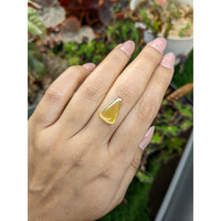 4.69 Ct. Yellow Cabochon Zircon from Ceylon (Sri Lanka) Life Style
