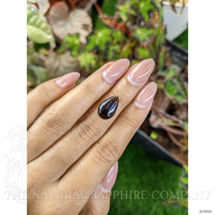 4.09 Ct. Greenish Brown Cabochon Tourmaline from Ceylon (Sri Lanka)