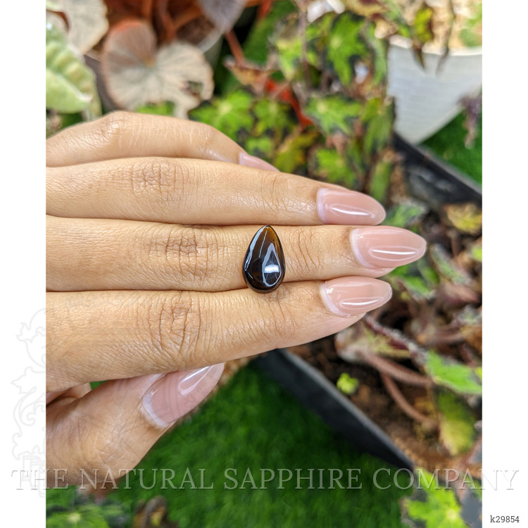 4.09 Ct. Greenish Brown Cabochon Tourmaline from Ceylon (Sri Lanka)