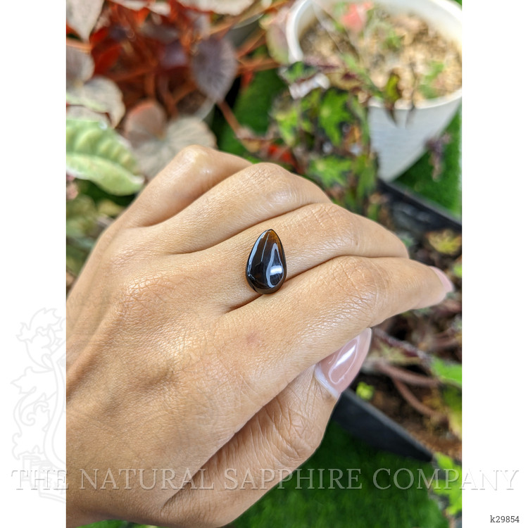 4.09 Ct. Greenish Brown Cabochon Tourmaline from Ceylon (Sri Lanka)