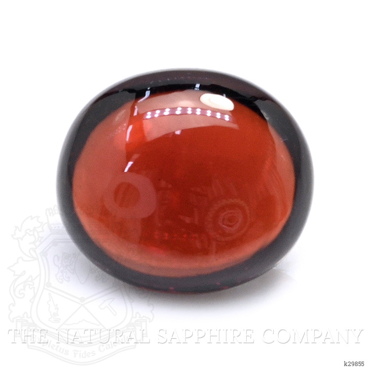 2.90 Ct. Red Cabochon Garnet from Ceylon (Sri Lanka)