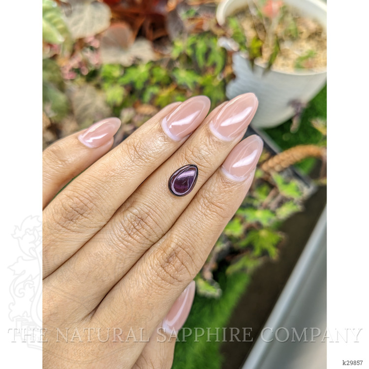 2.97 Ct. Purple Cabochon Spinel from Ceylon (Sri Lanka)