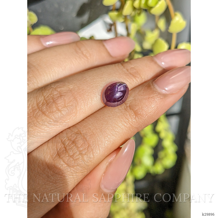 4.36 Ct. Purple Star Spinel from Ceylon (Sri Lanka)