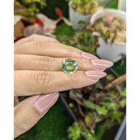 5.95 Ct. Yellowish Green Prasiolite from Brazil Life Style