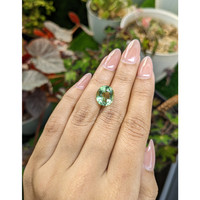 5.95 Ct. Yellowish Green Prasiolite from Brazil Life Style