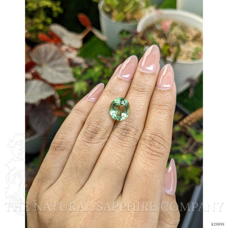 5.95 Ct. Yellowish Green Prasiolite from Brazil