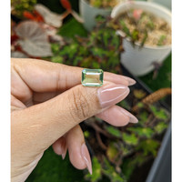5.77 Ct. Green Prasiolite from Brazil Life Style