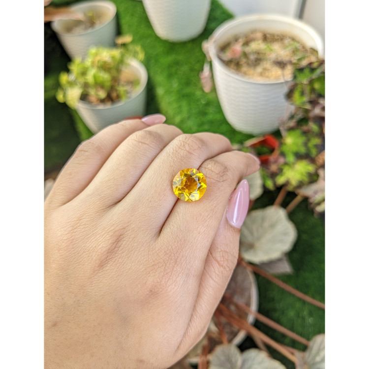 5.95 Ct. Yellow Citrine from Brazil
