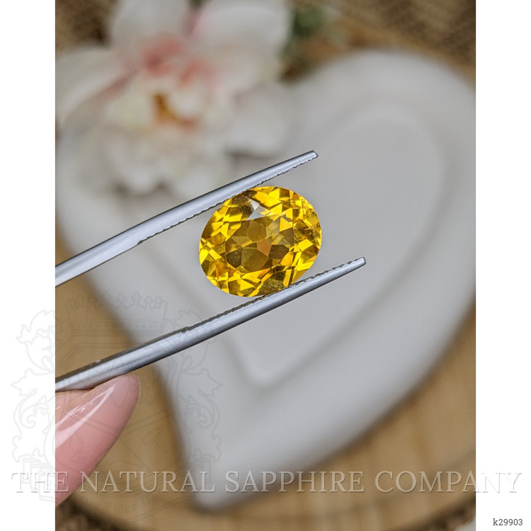 5.59 Ct. Orangish Yellow Citrine from Brazil