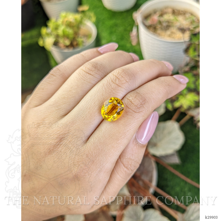 5.59 Ct. Orangish Yellow Citrine from Brazil