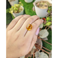 6.07 Ct. Orangish Yellow Citrine from Brazil Life Style