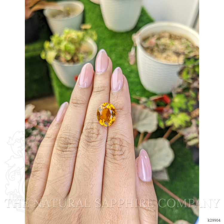 6.07 Ct. Orangish Yellow Citrine from Brazil