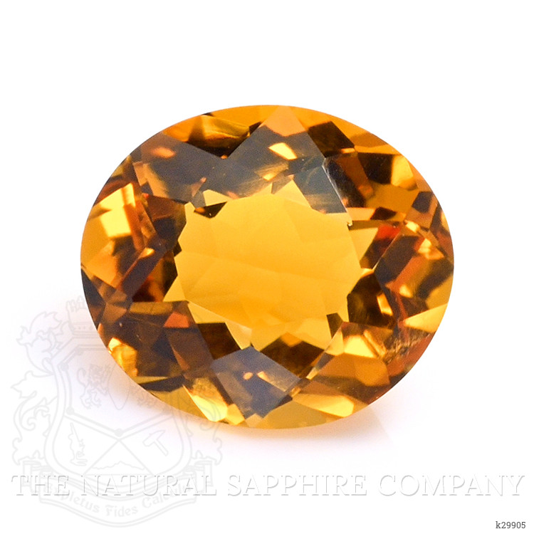 5.79 Ct. Orangish Yellow Citrine from Brazil