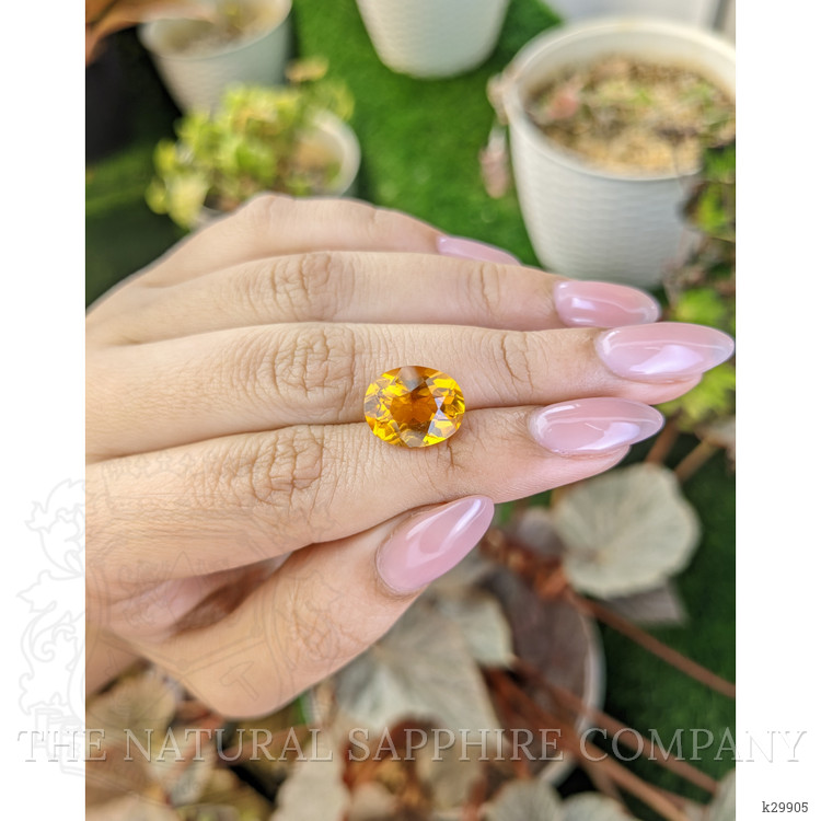 5.79 Ct. Orangish Yellow Citrine from Brazil