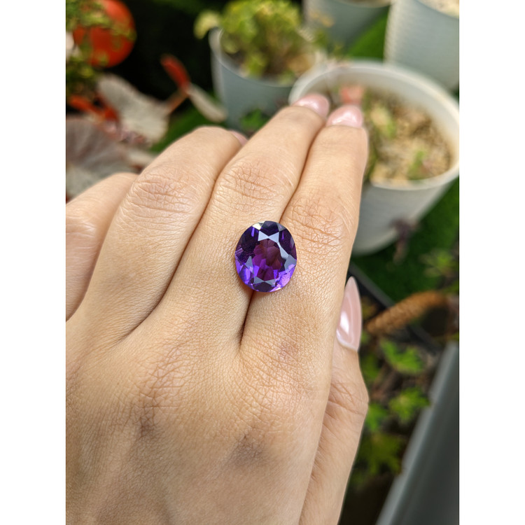 7.28 Ct. Purple Amethyst from Brazil