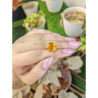 7.15 Ct. Orangish Yellow Citrine from Brazil Life Style
