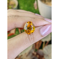 7.15 Ct. Orangish Yellow Citrine from Brazil Life Style
