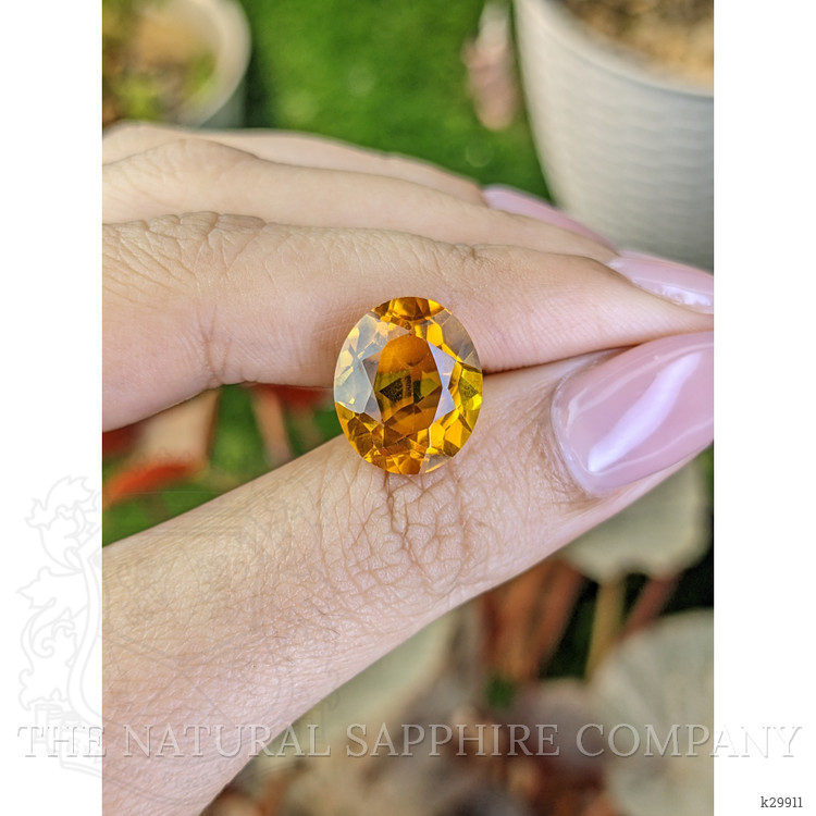 7.15 Ct. Orangish Yellow Citrine from Brazil