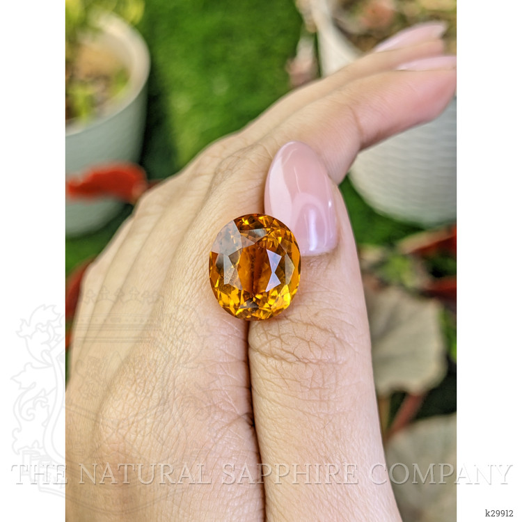 11.04 Ct. Yellowish Orange Citrine from Brazil