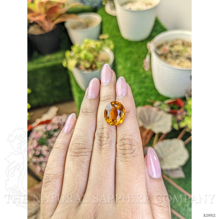 11.04 Ct. Yellowish Orange Citrine from Brazil