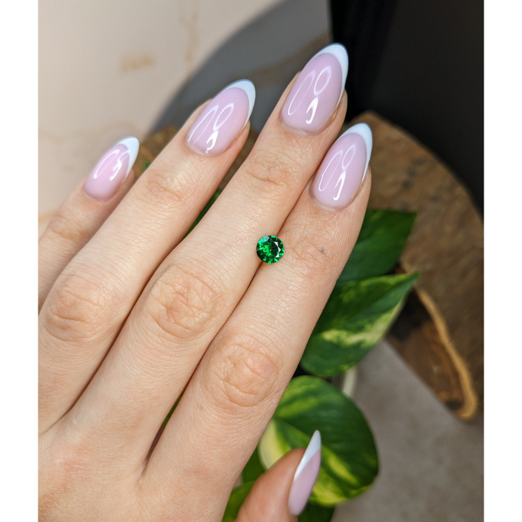 0.66 Ct. Tsavorite Garnet from Tanzania