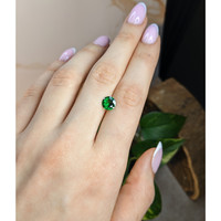 1.36 Ct. Tsavorite Garnet from Tanzania Life Style