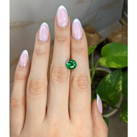 3.61 Ct. Tsavorite Garnet from Tanzania Life Style