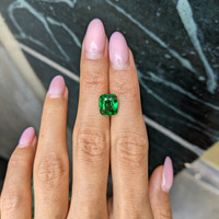 4.09 Ct. Tsavorite Garnet from Tanzania Life Style