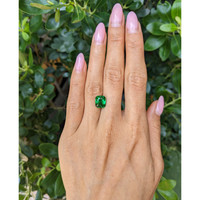 4.09 Ct. Tsavorite Garnet from Tanzania Life Style