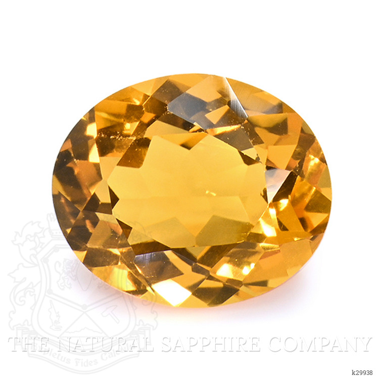 5.14 Ct. Orangish Yellow Citrine from Brazil
