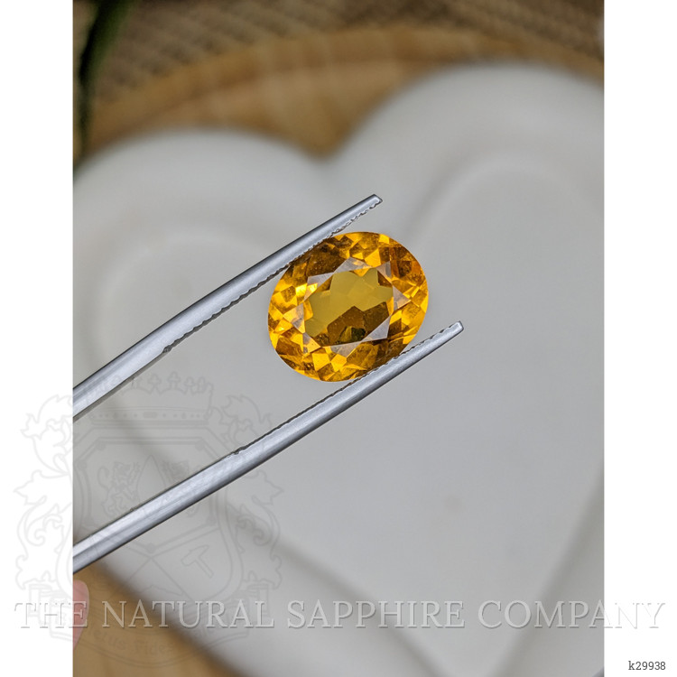 5.14 Ct. Orangish Yellow Citrine from Brazil