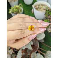 5.14 Ct. Orangish Yellow Citrine from Brazil Life Style