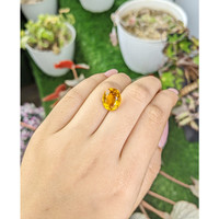 5.14 Ct. Orangish Yellow Citrine from Brazil Life Style