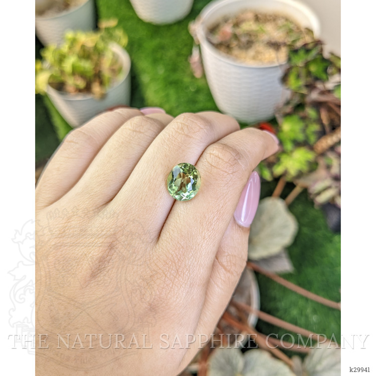 4.76 Ct. Yellowish Green Prasiolite from Brazil