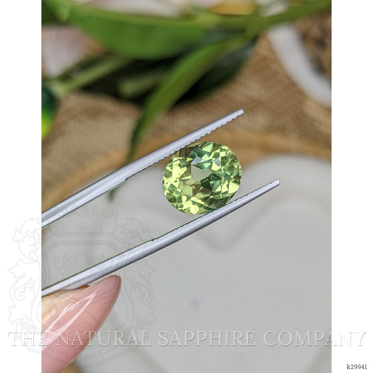4.76 Ct. Yellowish Green Prasiolite from Brazil