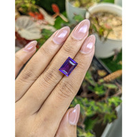 6.05 Ct. Purple Amethyst from Ceylon (Sri Lanka) Life Style