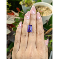 5.70 Ct. Purple Amethyst from Ceylon (Sri Lanka) Life Style