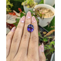 8.73 Ct. Purple Amethyst from Ceylon (Sri Lanka) Life Style