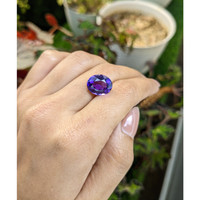 6.07 Ct. Purple Amethyst from Ceylon (Sri Lanka) Life Style