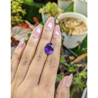6.07 Ct. Purple Amethyst from Ceylon (Sri Lanka) Life Style