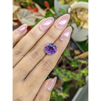 5.93 Ct. Purple Amethyst from Ceylon (Sri Lanka) Life Style