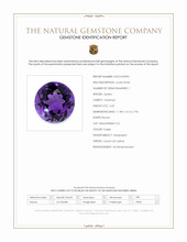 6.23 Ct. Purple Amethyst from Ceylon (Sri Lanka) Scan Report